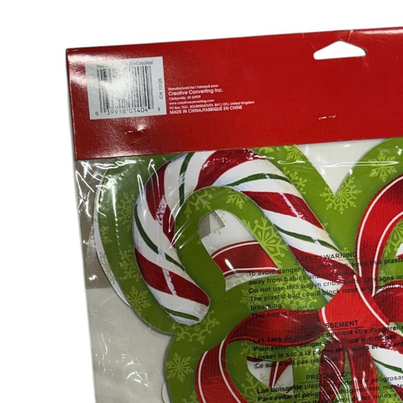 Creative Converting cutout assortment set of 3 candy cane cutouts new in package - Picture 2 of 6